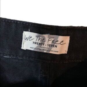 We the Free black denim skirt size 27